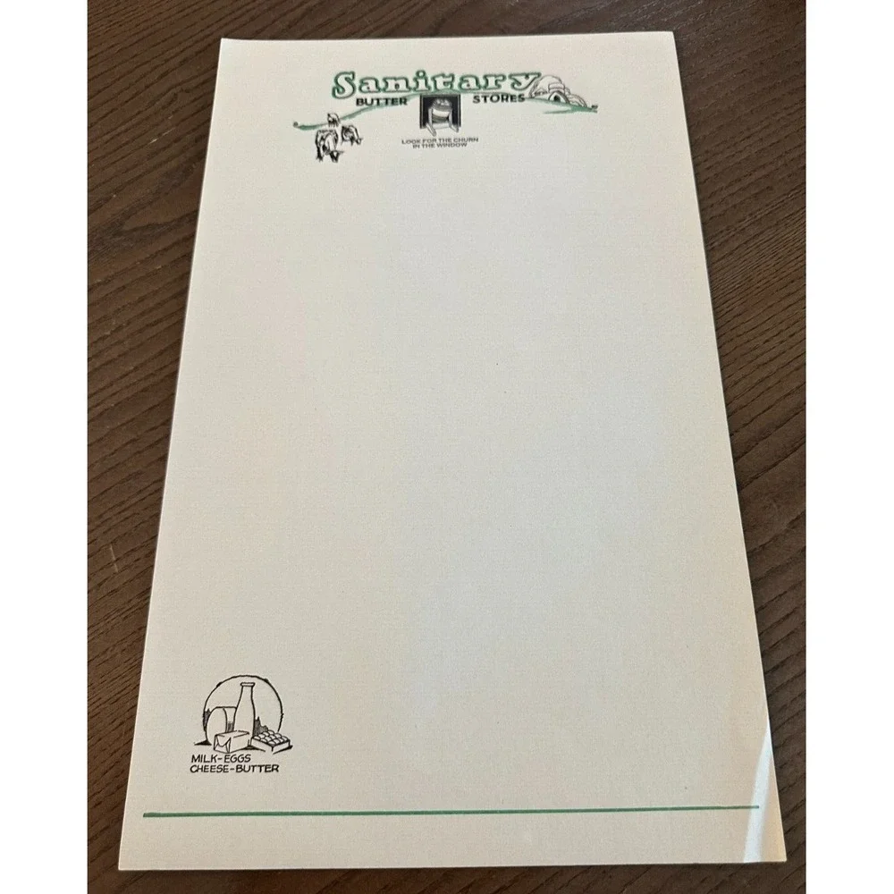 Antique Sanitary Butter Stores‎ Grocery General Store Letter Head